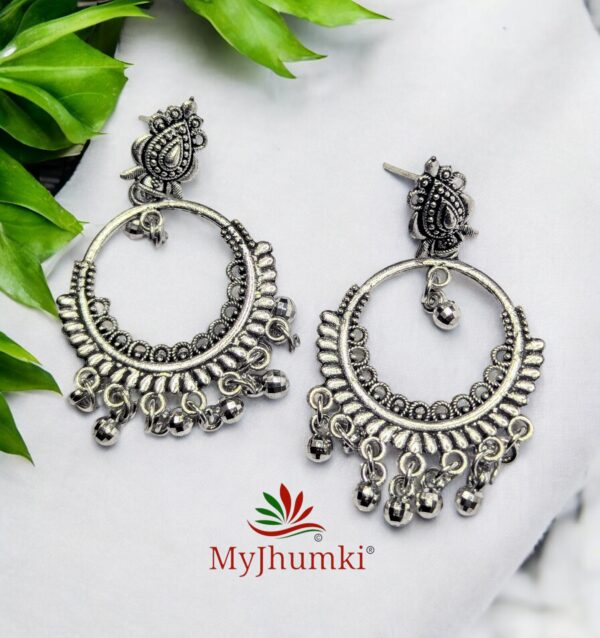 Oxidised Jhumka Earring For Women